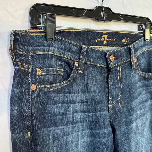Seven 7 For All Mankind Dojo Flare Wide-Leg Jeans - Size 29 - Picture 3 of 11